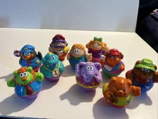 Lot Playskool Weebles Wobble Figures Dragon Boy Girl Animals GUC