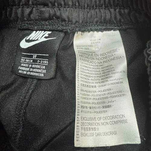 Nike 2 Piece Dri Fit Track Suit Black Logo Check Boys Size 2T-3T - Picture 5 of 5