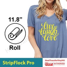 Siser StripFlock Pro Iron On Heat Transfer Vinyl- 12" Length Options