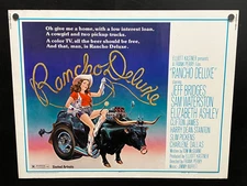 original 1975 RANCHO DELUXE Half Sheet Movie Poster 22 x 28 Jeff Bridges STYLE B