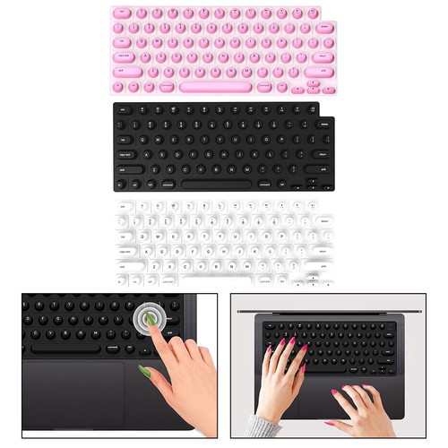 For Long Nail Compatible Silicone Keyboard Protector for MacBook Air and Pro - Afbeelding 6 van 14