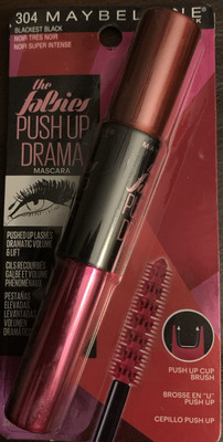 Maybelline The Falsies Push Up Drama Mascara Sealed #304 Blackest Black