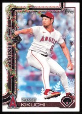 2025 Topps Holiday #H59 Yusei Kikuchi Los Angeles Angels
