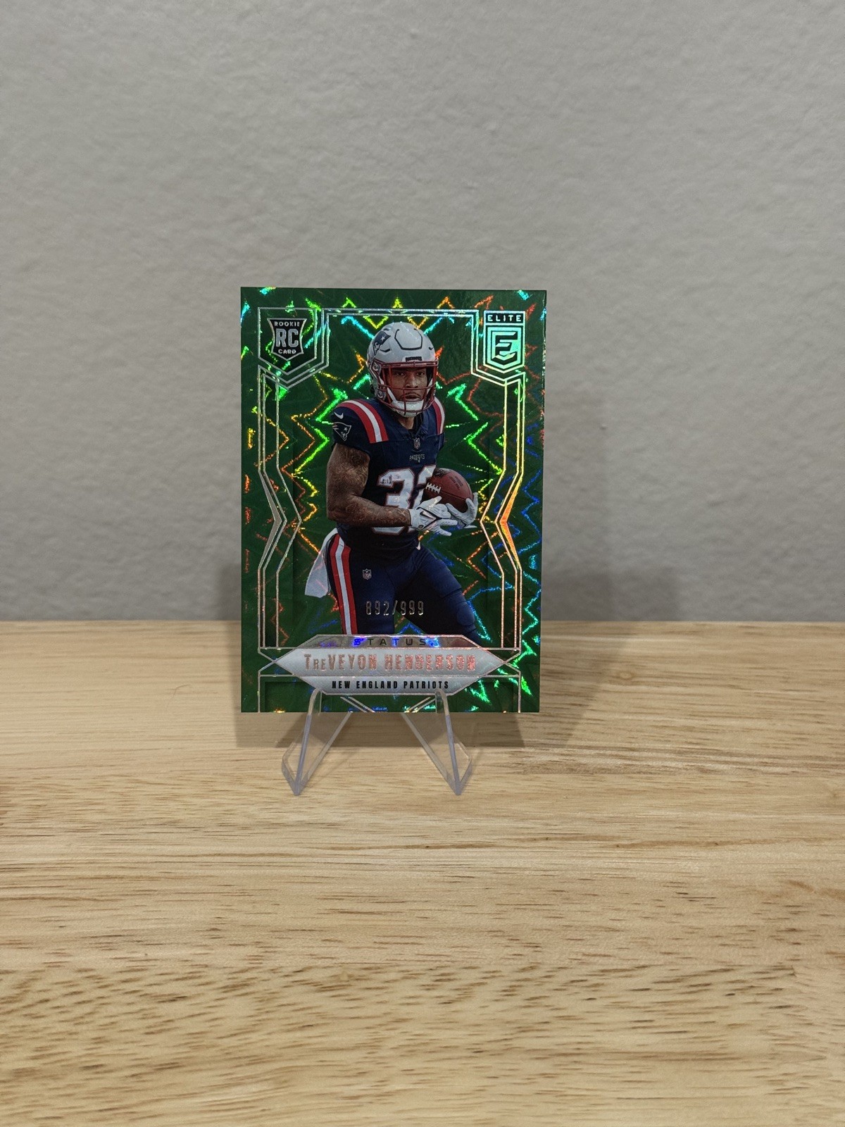 2025 Donruss Elite #152 TreVeyon Henderson RC 892/999 Status Explosion- Rookie