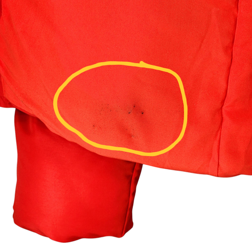 mnml Bubble Puffer Jacket M Men Red 26x26 Heavyweight Streetwear Full Zip READ - Picture 8 of 11
