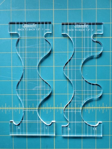 New Westalee Sew Steady Quilt Rulers LONGARM Back to Back Set of 2 - Bild 2 von 6