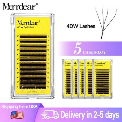 W Shaped Lashes 3D 4D 5D 6D Premade Volume Fans Faux Mink Eyelashes 0.07  8-15mm