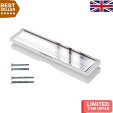 Elegant 12" Aluminium Letterbox with Internal Draught Excluder & Adjustable Fit