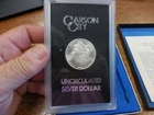 1880 CC 8/7 Low 7 GSA HOARD Morgan Silver Dollar $1 w/ Box