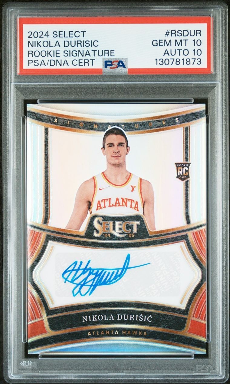 2024 Select Rookie Signature RSDUR NIKOLA DURISIC RC Holo Silver/249 PSA 10 POP1