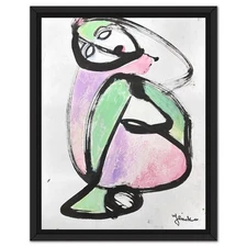 Jenik Cook, Framed Hand Signed Original Painting with Letter of Authenticity.