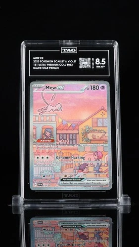 Pokemon Mew ex 053 Scarlet & Violet Promo ultra-premium collection TAG 8.5
