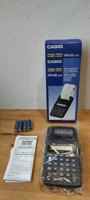 Casio HR-8B GYB Druck Taschenrechner schwarz - neu in Box