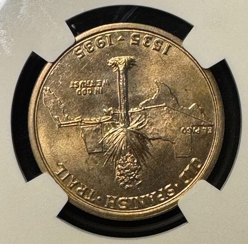 1935 Spanish Trail Commemorative Silver .50C Half Dollar NGC MS65 Free Ship - Picture 4 of 4