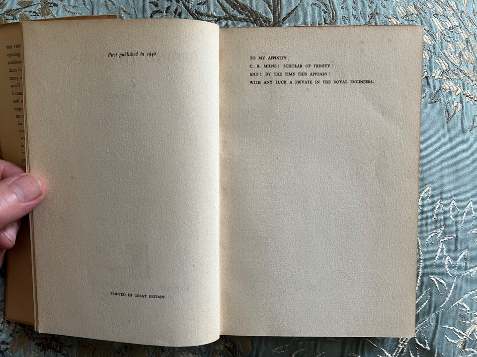 Behind the Lines by A.A. Milne - Methuen & Co Ltd - 1940 - 1st edition ...