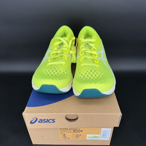 Zapatillas de running para mujer ASICS Hyper Speed 2 1012B321-750 amarillas/blancas talla 9 nuevas - Imagen 2 de 12