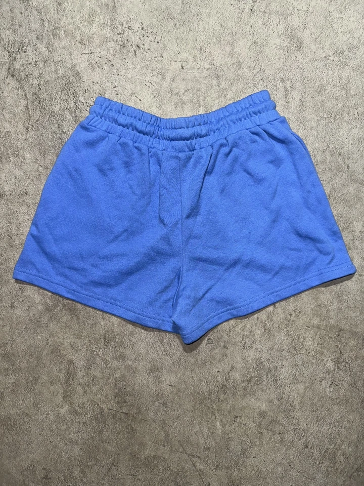 Pantalones Cortos Forever 21 Fubu Para Mujer Talla S Tejidos Cordón Azul Bordado Logo Foto 4 de 4