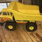 Tonka Turbo Diesel XMB-975 P Toy Dump Truck Yellow Metal