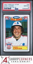 1984 TOPPS ALL-STAR GLOSSY SET OF 22 #20 GARY CARTER EXPOS HOF PSA 10