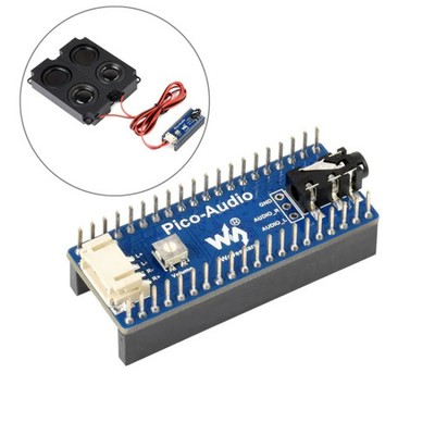 Waveshare Audio Expansion Module for Raspberry Pi Pico, Concurrently Headphone