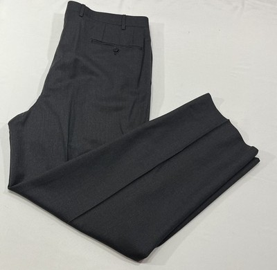 Canali 1934 Tessuto Grey Wool Dress Pants Size 54 (38x29 ) Pleated 78120 - Read