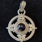Judith Ripka Sterling 1.5 Ct Iolite With Diamonique Enhancer
