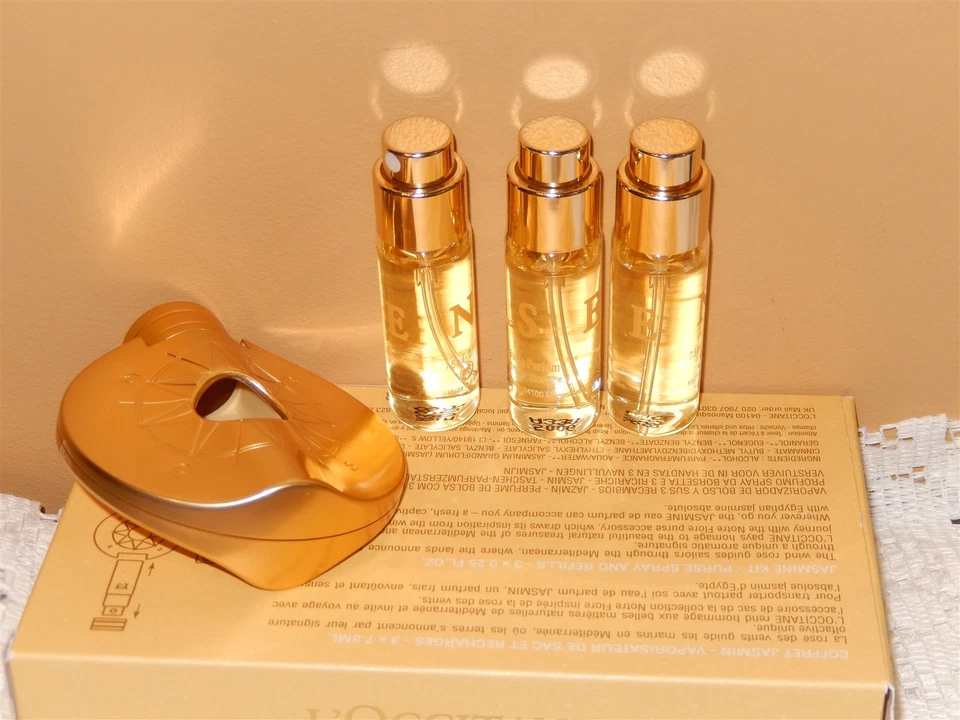 L'OCCITANE JASMINE EDP Eau de Parfum Monedero Spray con Recambios RARO Descontinuado Nuevo en Caja Foto 2 de 4