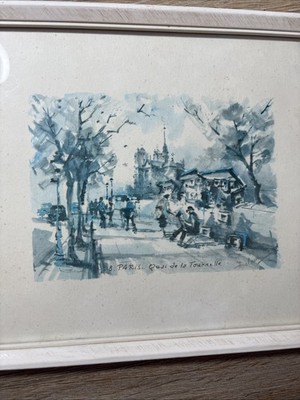 Beautiful Watercolour, 8. Paris Quai de la Tournelle