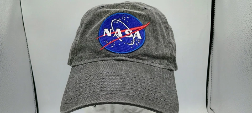 Logotipo de la NASA gris ajustable Gorra de béisbol de H3 Headwear 100 % algodón  Foto 3 de 4