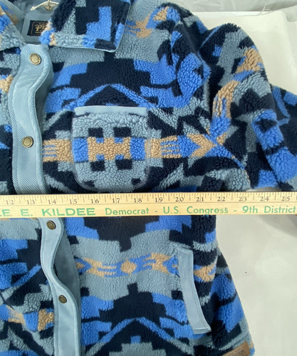 NWT Pendleton Angelica Carico Lake Snap Front Fleece Jacket Corduroy Trim XXL - Picture 24 of 24