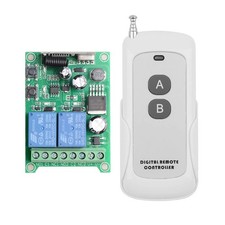 12V 24V 36V 48V 2CH 433MHz Wireless Remote Control Relay Switch 984ft Long Ra...