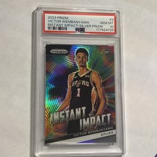 2023 Prizm Victor Wembanyama PSA 10 Instant Impact Silver Rookie Card RC #3