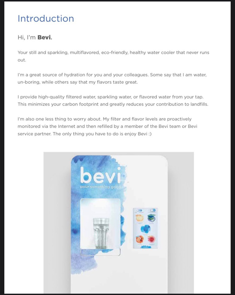 BEVI The Stand Up BEVI Healthy Water Cooler eBay