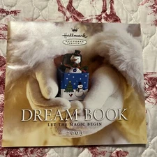 2003 Hallmark Keepsake Dream Book Collection Ornament Holiday Wish List Vintage