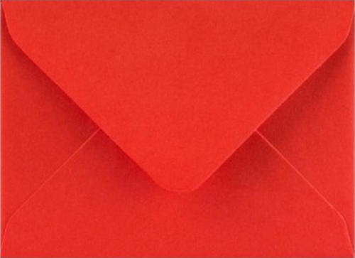 C6 POPPY RED envelopes for A6 greeting cards wedding invitation crafts