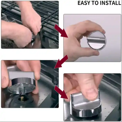 Reemplace la estufa de gas de repuesto para perilla de acero inoxidable Whirlpool W10594481 - Imagen 6 de 13