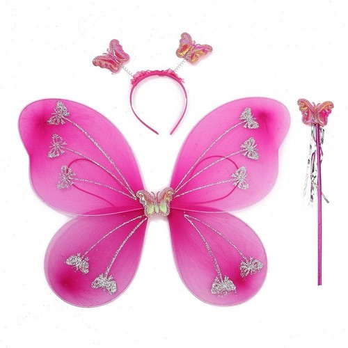 Party Props Princess Costume Sets Dressing Up Glitter Butterfly Girls - Picture 9 of 10