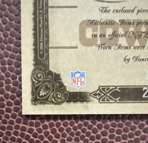 2006 Playoff National Treasures Deion Sanders Game Worn Patch Auto SP /25 - Picture 10 of 11
