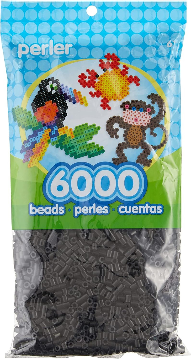 Perler Beads - Бусины для рукоделия, Черные, Мелкие, 6000шт