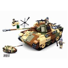 Baustein-Set Deutscher Panzer Medium German Tank M38-B0859 von Sluban 725 Teile