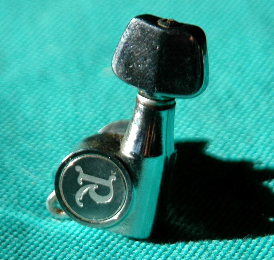 Vtg 80's B.C. Rich Stealth Electric Guitar Original "Rich" Logo Tuner Tuning Peg - Image 3 of 4