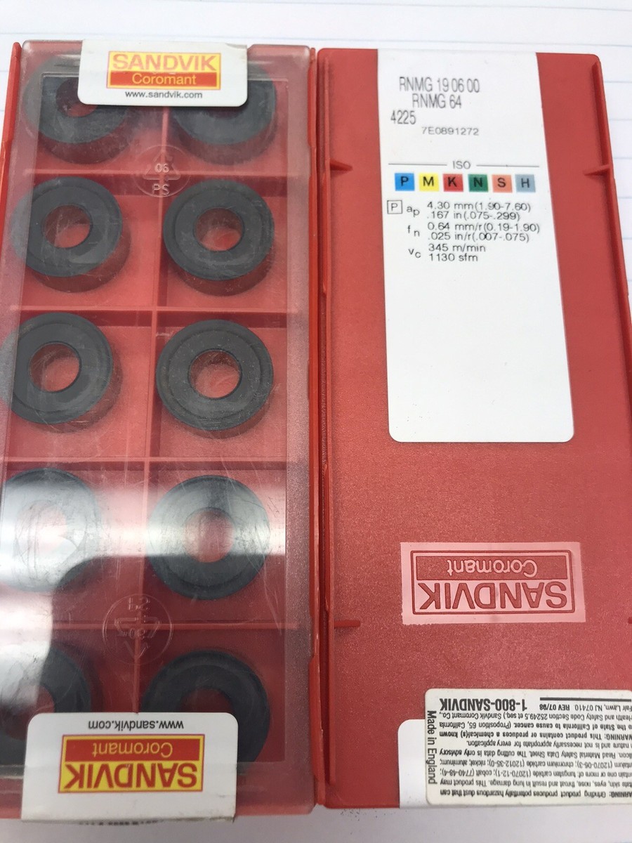 10 pcs. RNMG64 4225 SANDVIK INSERT (loc P6) | eBay