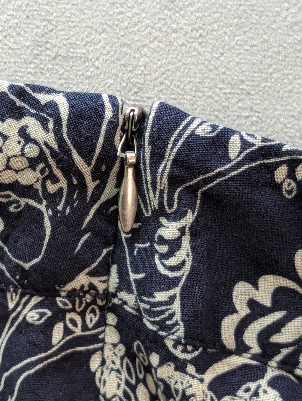 White Stuff Skirt Size 14 Blue Tree Horse Blue Pockets Lined Surf Beach Women's image 10