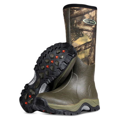 Dirt Boot® Neoprene Wellington Muck Boot Pro-Sport™ Green/Camo Walking  Wellies