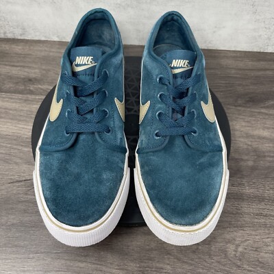 Nike Toki Low Mens 8.5 Teal Green White Low Top Casual