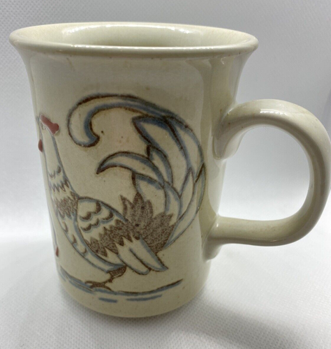Vintage OTAGIRI Rooster/Hen Cup Mug - Original Sticker Hand Crafted - Japan - Picture 4 of 4
