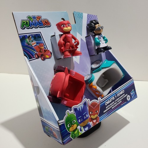 PJ Masks • Battle Racers-Owlette & Romeo 4 Piece Play Set by Hasbro. - Picture 19 of 21