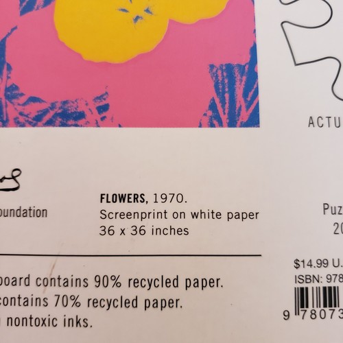 Rompecabezas de 500 piezas Andy Warhol con flores, arte de Andy Warhol (flores) - Imagen 10 de 16