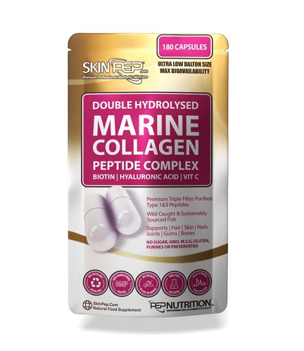 Collagen Capsules Tablets 2600mg Hydrolysed Marine Type 1 Max Strength Skin Hair - Picture 11 of 11