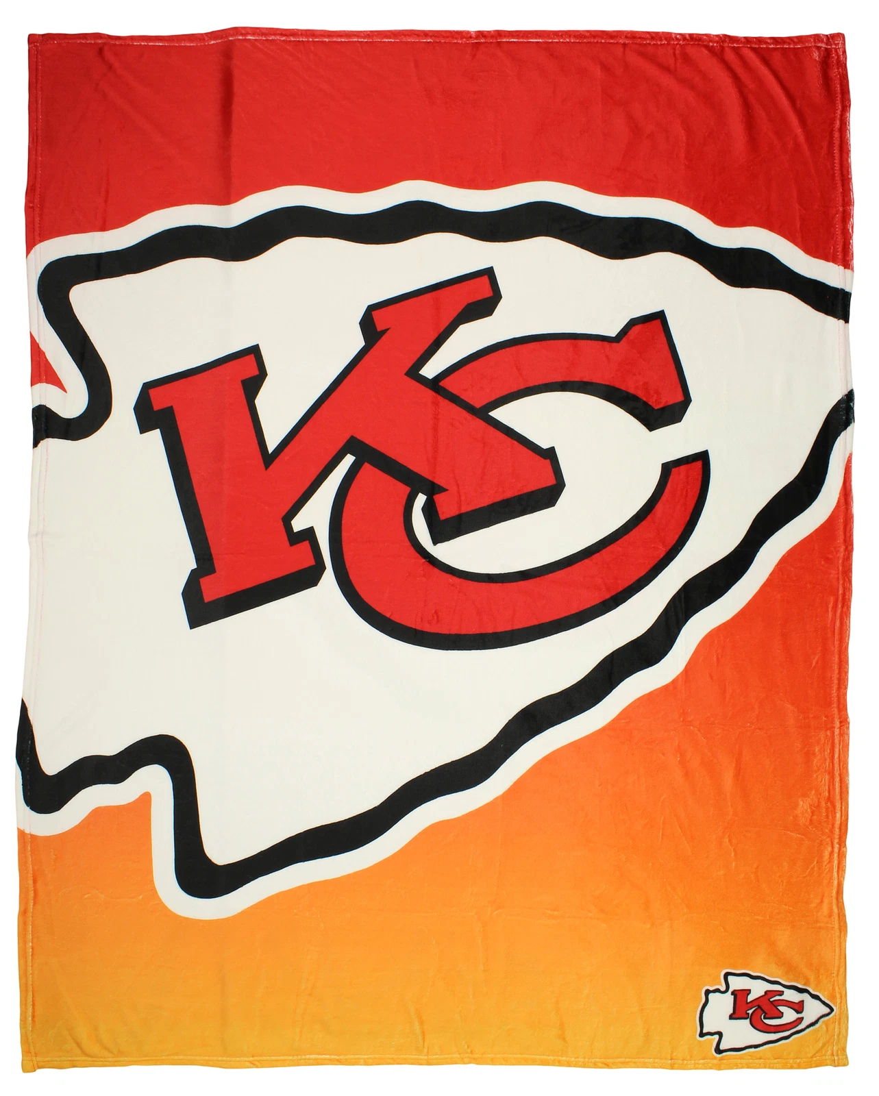 football Kansas City Gradient Micro Raschel Throw Blanket, Christmas Gift